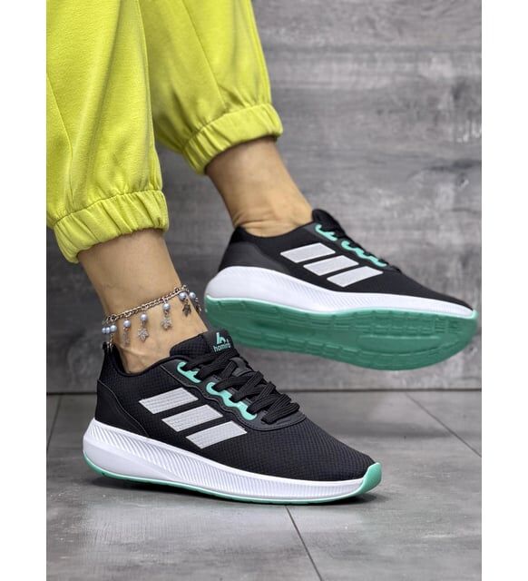 Adidas SNEAKER ERKEK-SİYAH-FÜME-SU YEŞİLİ