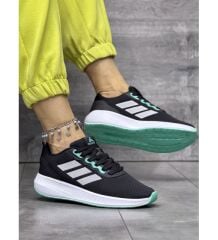 Adidas SNEAKER ERKEK-SİYAH-FÜME-SU YEŞİLİ