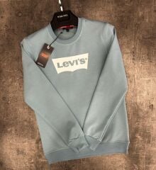 Levis Açık Mavi Baskılı Sweatshirt