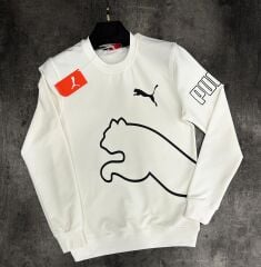 PUMA Beyaz Erkek Sweatshırt