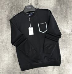 Lufian Siyah Erkek Sweatshırt
