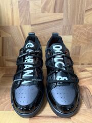 Dolce&Gabbana Portofino Siyah Erkek Deri Sneaker