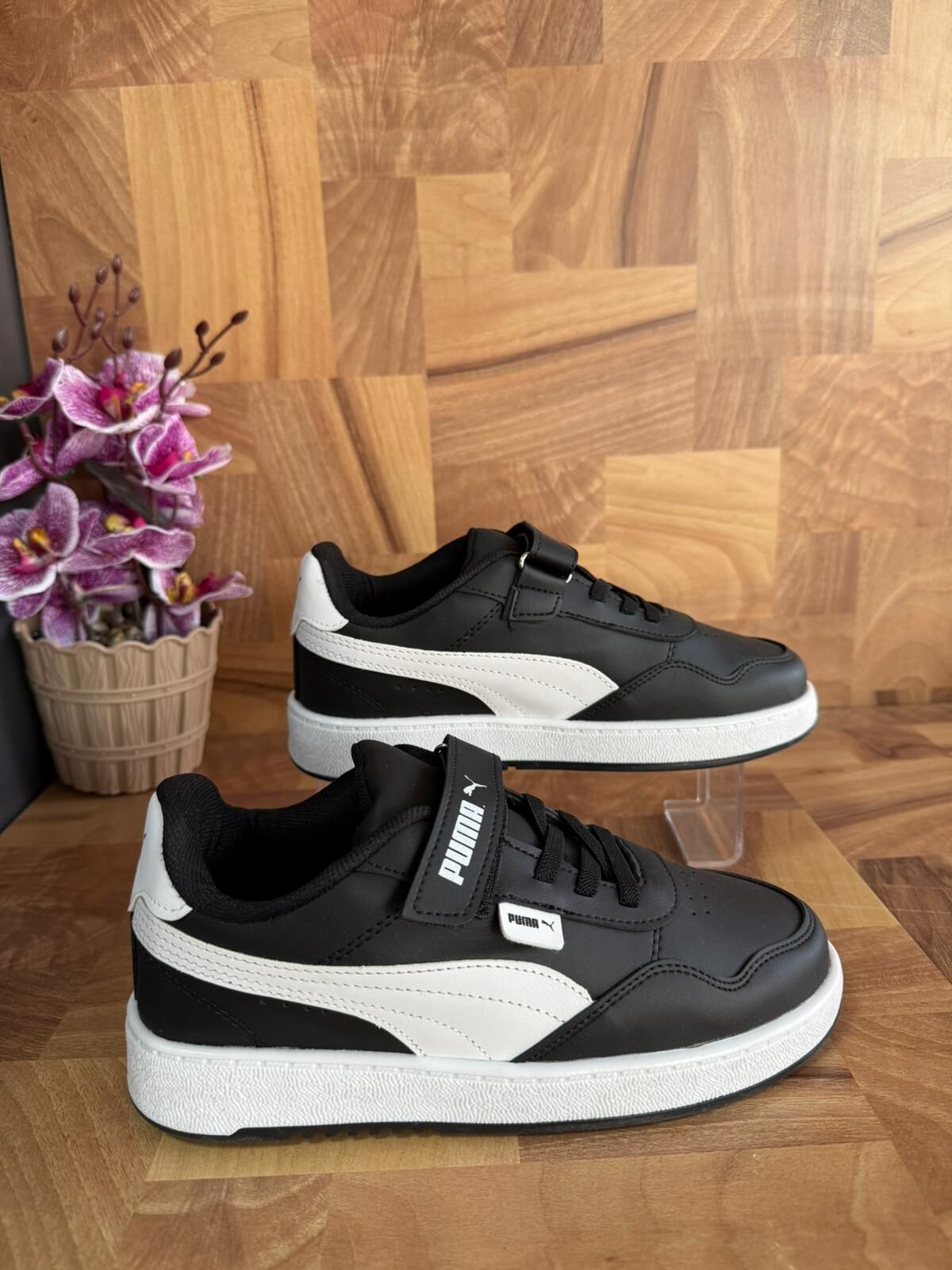 Puma Siyah Beyaz  Erkek Çocuk Ayakkabı