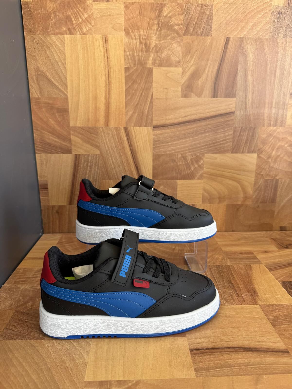 Puma Siyah Mavi Erkek Çocuk Ayakkabısı