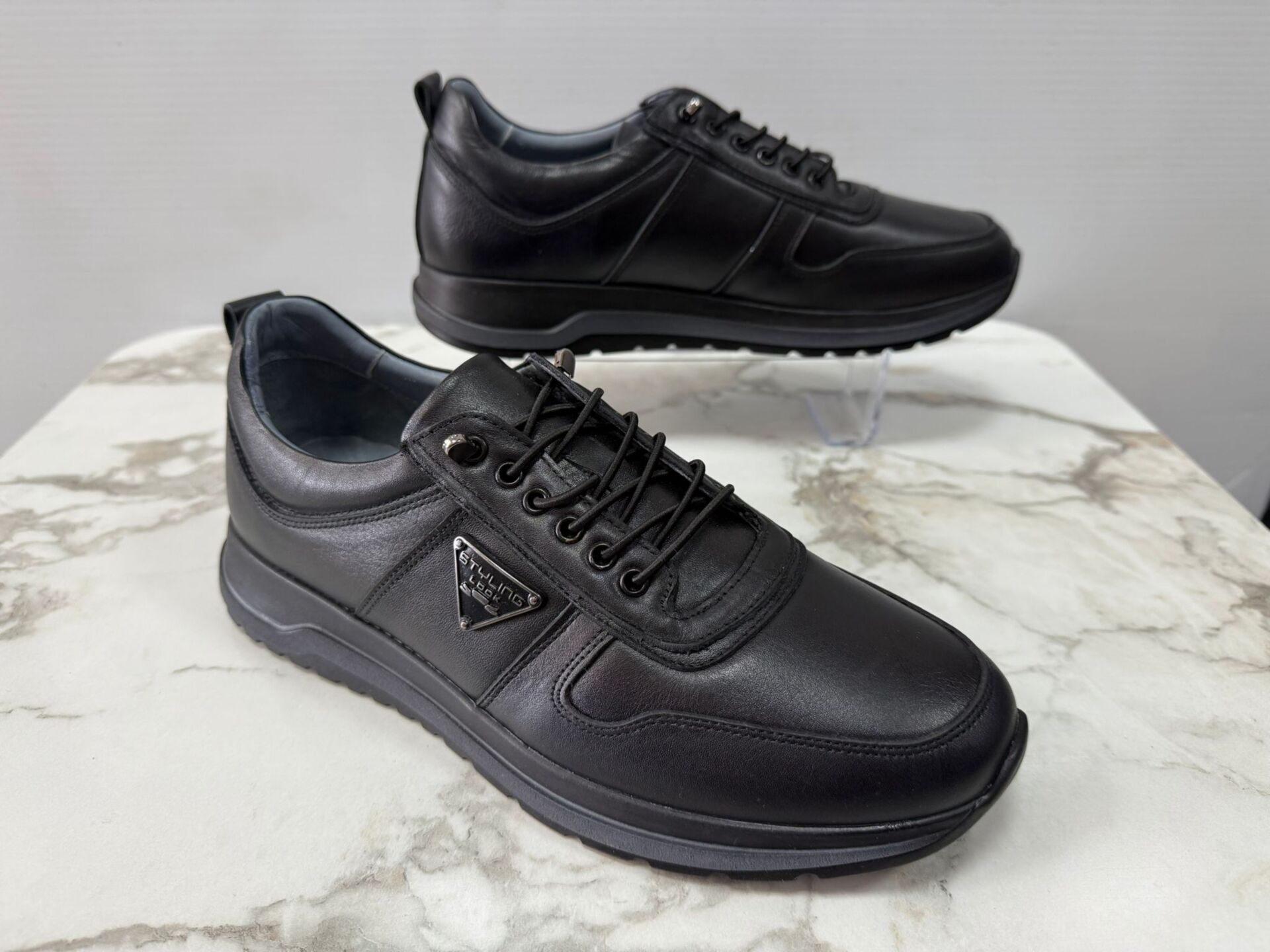 ERKEK SİYAH DERİ COMFORT AYAKKABI